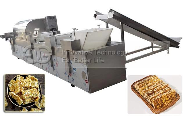 Full Automatic Peanut Brittle Making Machine|Groundnut Chikki Production Line