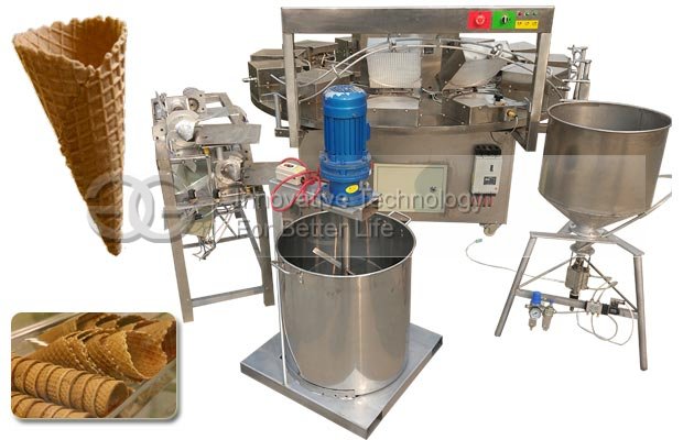 Automatic Ice Cream Cone Making Machine Line