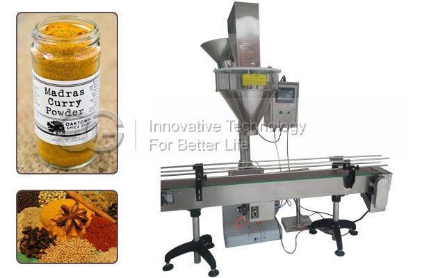 Automatic Bottle Curry Powder Filling Sealing Machine