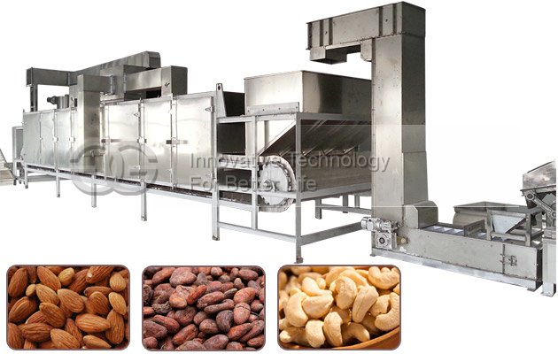 Hot Selling High Efficiency Continuous Nut Roaster