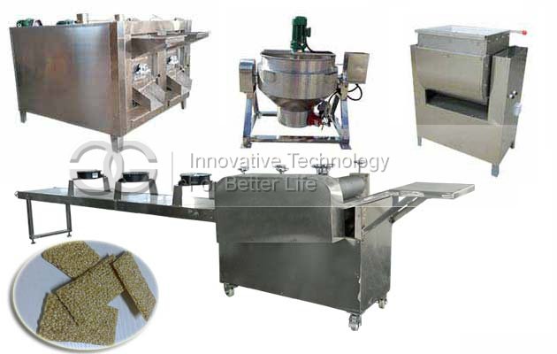 Automatic Stainless Steel Sesame Bar Molding and Cutting Machine