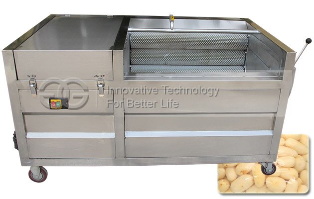 Industrial Potato Washing Peeling Machine with Brush Roller