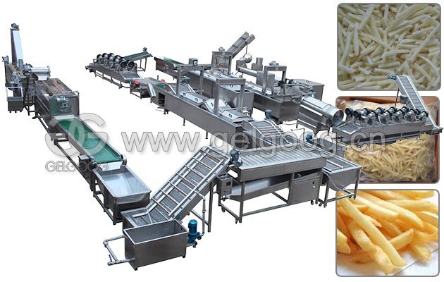 Potato French Fries Making Machine
