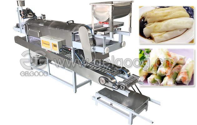 Vietnamese Steam Rice Noodle Roll Steamer Machine