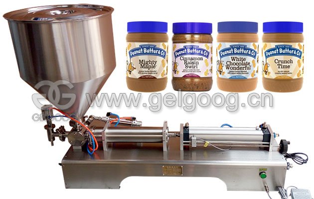 Semi Automatic Peanut Butter Jar Filling Machine