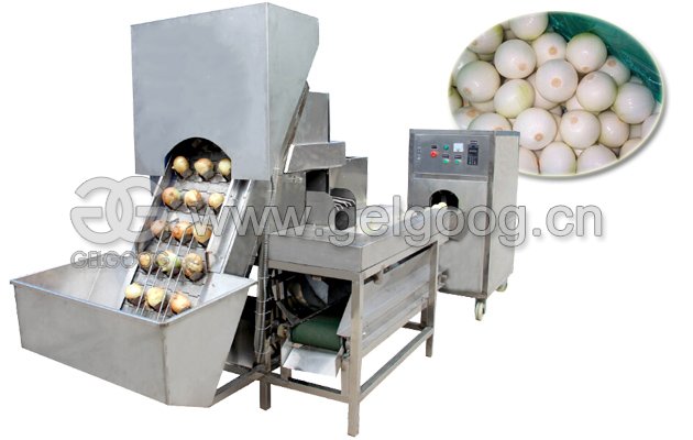 Industrial Onion Skin Peeling Cutting Machine for Sale