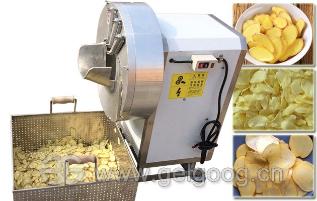 Electric Ginger Slice Cutting Machine Garlic Slicer
