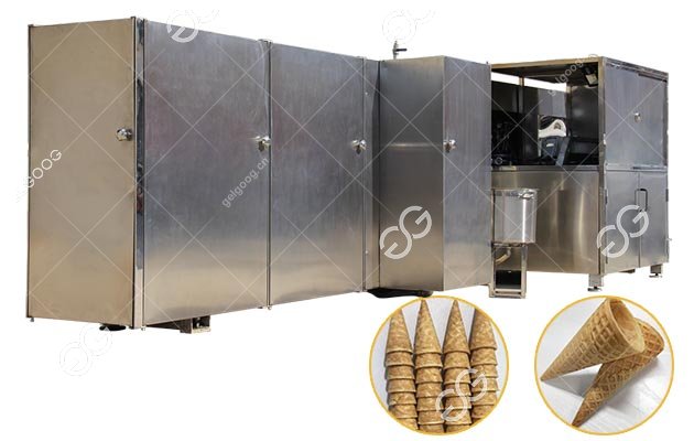 Automatic Gelgoog Ice Cream Cone Production Line 5000 pcs/h