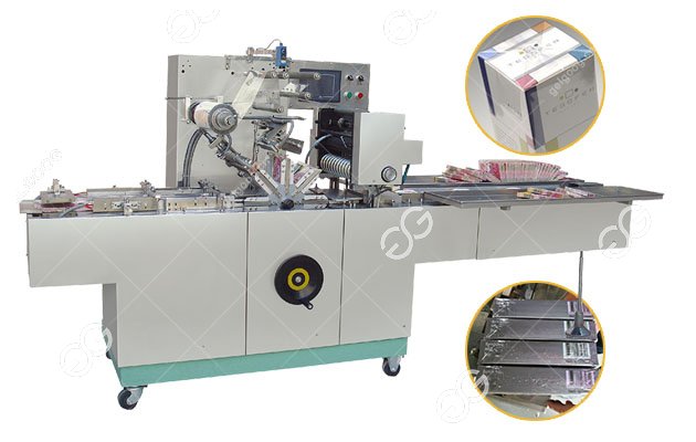 Automatic BOPP Film Overwrapping Machine for Condom Packets with Tear Tape 