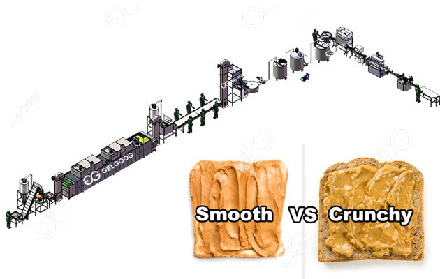 Large Scale Smooth Peanut Butter Production Line 500 kg/h