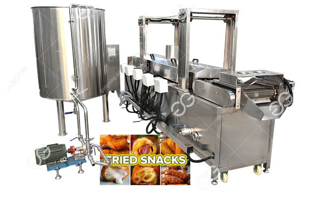 Continuous Batch Snack Fryer Machine for Sale