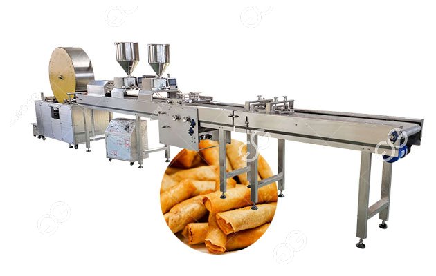 3000pcs/h Automatic Spring Roll Production Line