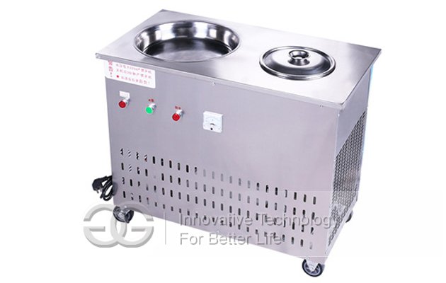 Ice Cream Roll Machine With Single Pan