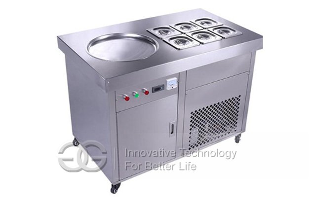 Multi-usage Fried Ice Cream Machine With Double Compressors