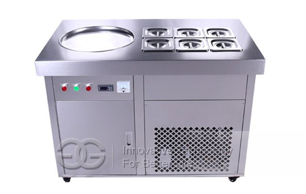 Multi-usage Fried Ice Cream Machine With Double Compressors