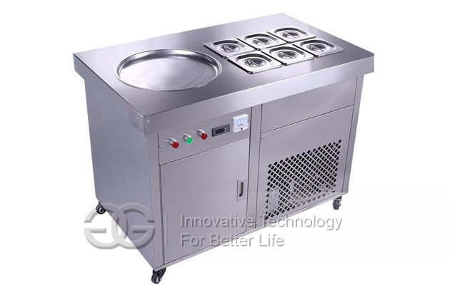 Multi-usage Fried Ice Cream Machine With Double Compressors