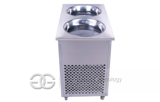 Double-pan Ice Cream Frying Machine