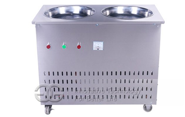 Double-pan Ice Cream Frying Machine