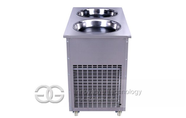 Double Control Stir Ice Cream Frying Machine