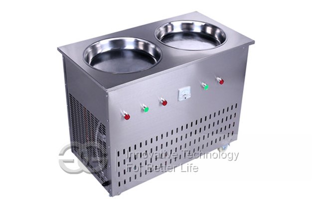 Double Control Stir Ice Cream Frying Machine