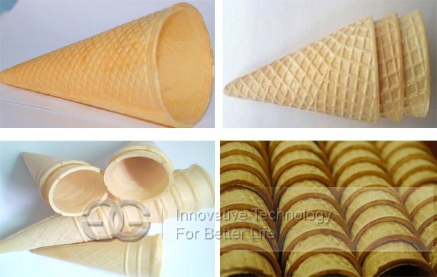 Automatic Commercial Ice Cream Soft Cone Making Machine 2 Head