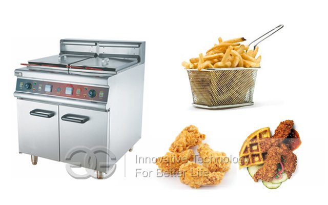 Vertical Temperature-controlled Fryer With Cabinet