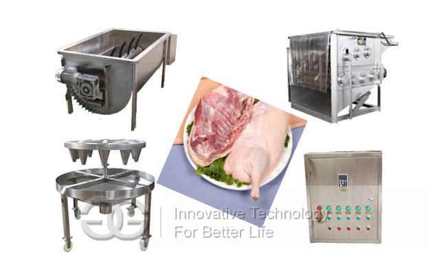 200-300pcs/h Semi-automatic poultry slaughtering production line