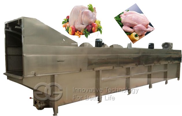 Automatic poultry slaughtering production line