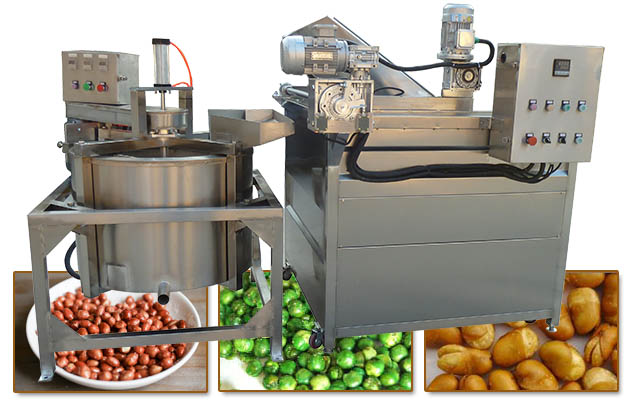 Automatic Peanut Fryer Machine with Filter