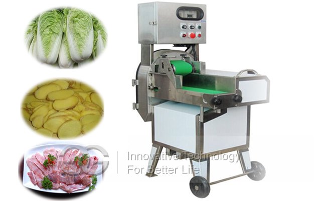 Leek cutting machine