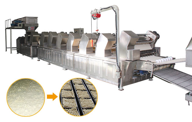 Automatic Fried Instant Noodle Processing Line