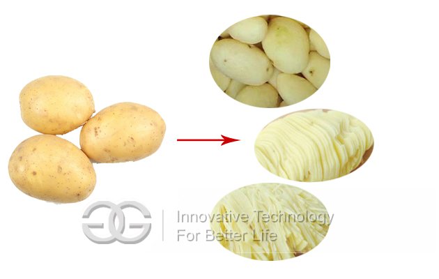 Wholesale Potato Peeling And Cutting Machine