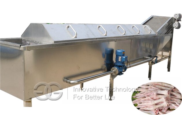 Hot sale Stainless steel Larger model Chicken Poultry Feet Blanching Machine