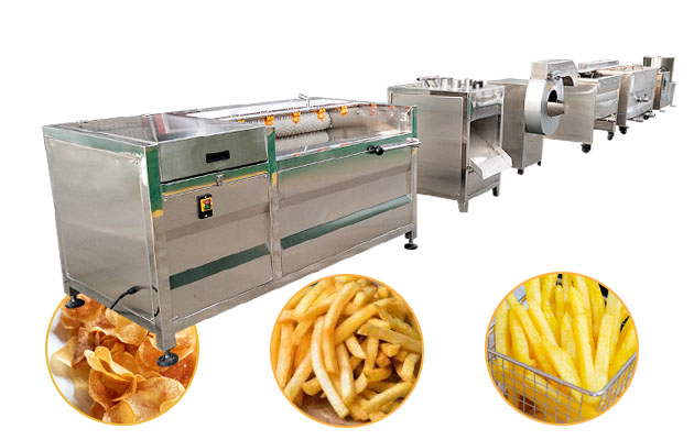 Small Scale Semi-automatic Potato Chips Production Line