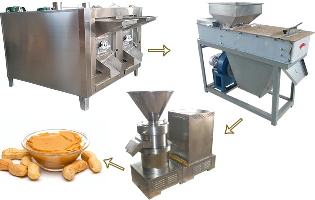 Small Scale Peanut Butter Production line Machinery 100 kg/h