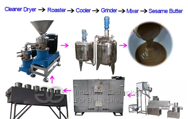 Hot Selling 300kg/h Sesame Tahini Production Line with Good Quality