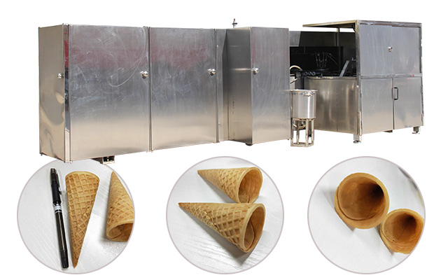 Automatic Rolled Ice Cream Cone Production Line 5000 pcs/h
