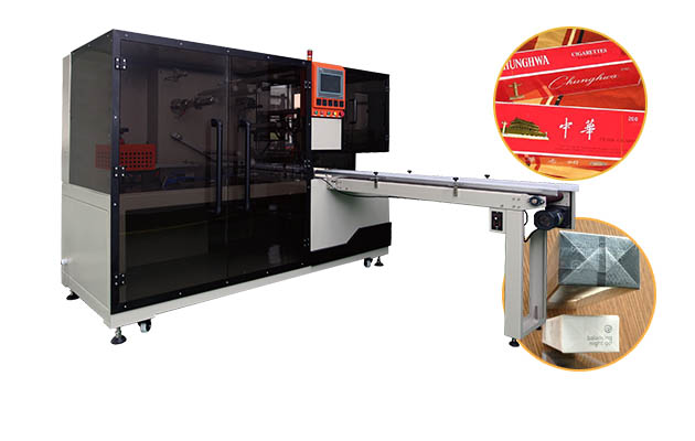 Automatic Cosmetics Cellophane 3D Packing Machine for Large Boxes
