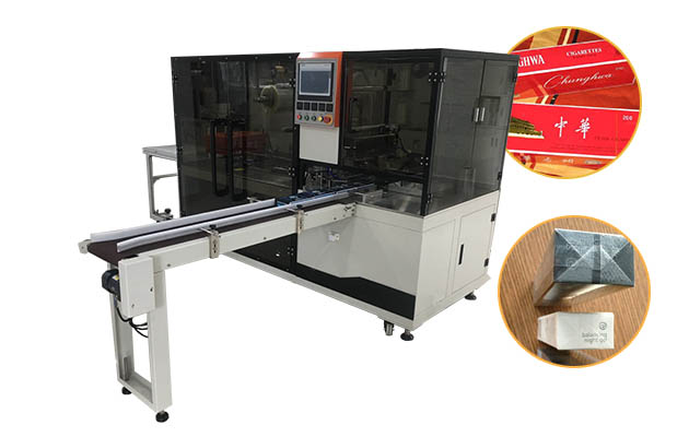 Automatic Cosmetics Cellophane 3D Packing Machine for Large Boxes