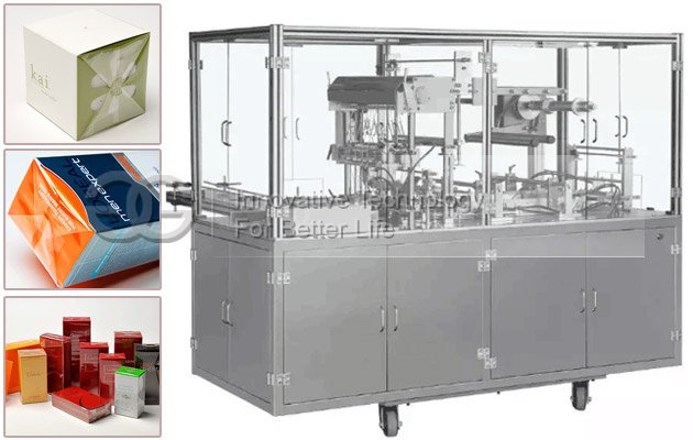 Automatic Cosmetics Cellophane 3D Packing Machine for Large Boxes