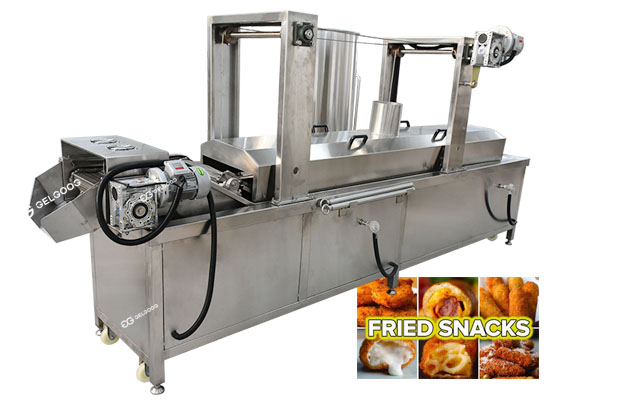 Continuous Snack Fryer Machine