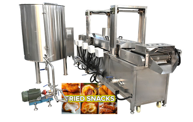 Continuous Snack Fryer Machine Gelgoog
