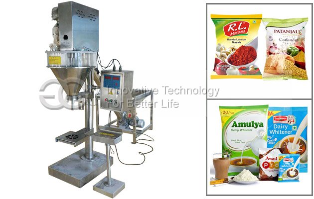 Semi Automatic Spices Powder Filling Packing Machine