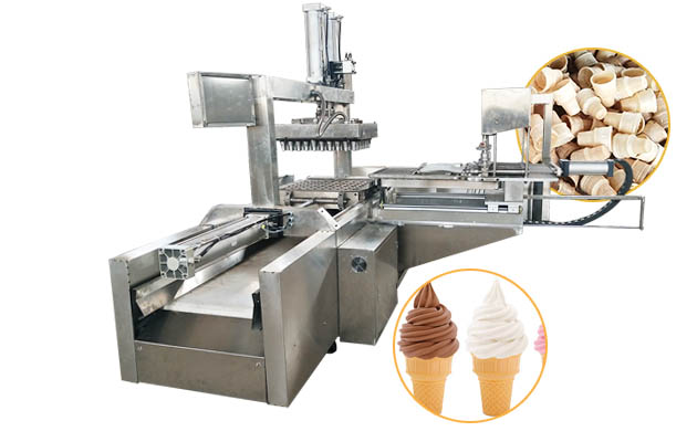 Wafer Ice Cream Cone Making Machine with 40 Moulds