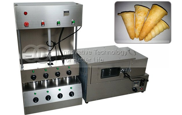 4 Head Pizza Cone Making Machine