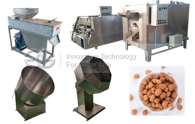 Honey Flour Coated Peanuts Making Machine Production Line