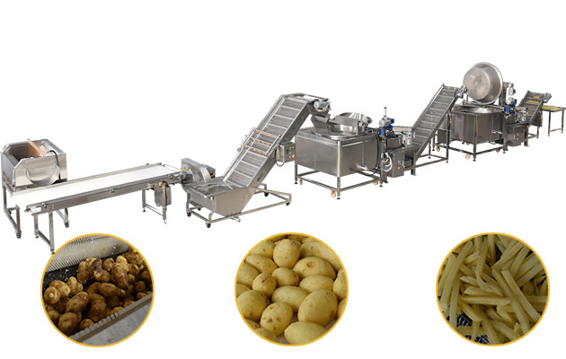 Potato French Fries Making Machine