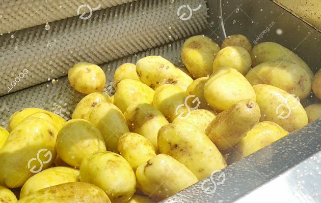 Brush Roller Potato Peeling Machine