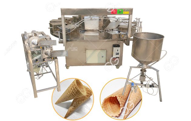 Rolled Ice Cream Cone Baking Machine