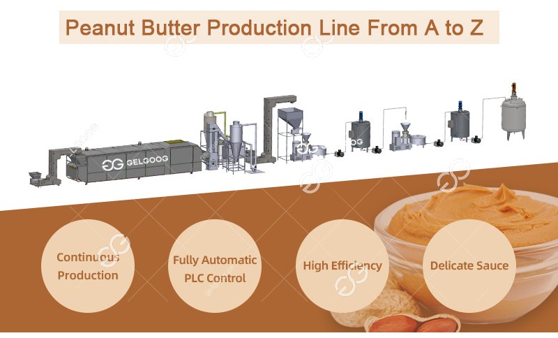 Peanut Butter Processing Equipment 200kg/h